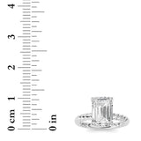 Emerald Lab Grown Diamond (F/VS ) Ring in 14K Gold