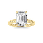 Emerald Lab Grown Diamond (F/VS ) Ring in 14K Gold