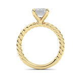 Emerald Lab Grown Diamond (F/VS ) Ring in 14K Gold
