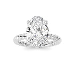 Oval Lab Grown Diamond (F/VS ) Ring in 14K Gold