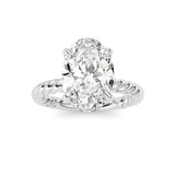 Oval Lab Grown Diamond (F/VS ) Ring in 14K Gold