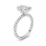 Oval Lab Grown Diamond (F/VS ) Ring in 14K Gold