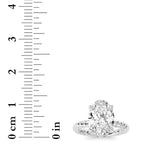 Oval Lab Grown Diamond (F/VS ) Ring in 14K Gold
