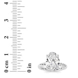 Oval Lab Grown Diamond (F/VS ) Ring in 14K Gold
