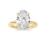 Oval Lab Grown Diamond (F/VS ) Ring in 14K Gold