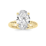 Oval Lab Grown Diamond (F/VS ) Ring in 14K Gold