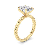 Oval Lab Grown Diamond (F/VS ) Ring in 14K Gold
