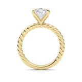 Oval Lab Grown Diamond (F/VS ) Ring in 14K Gold