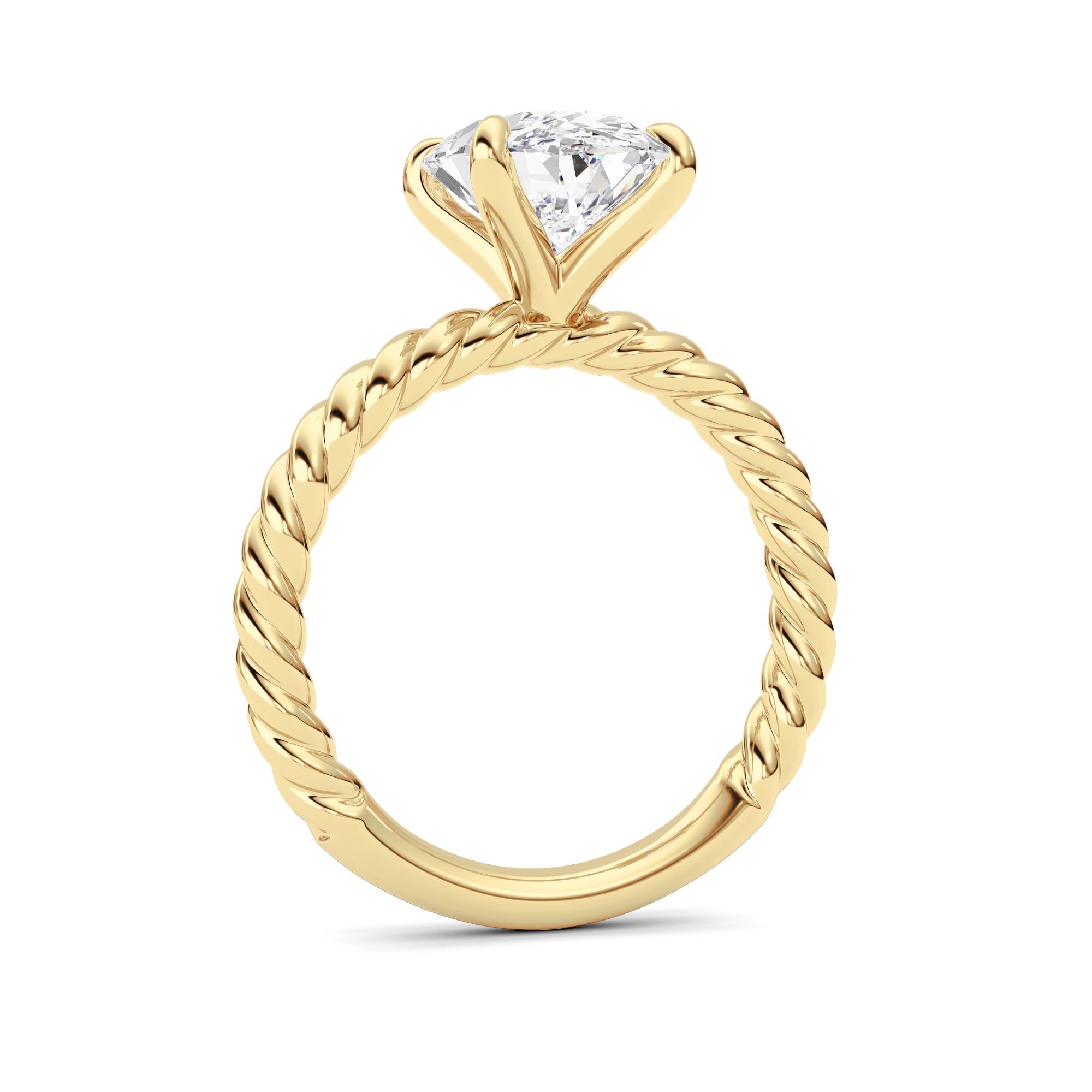 Oval Lab Grown Diamond (F/VS ) Ring in 14K Gold