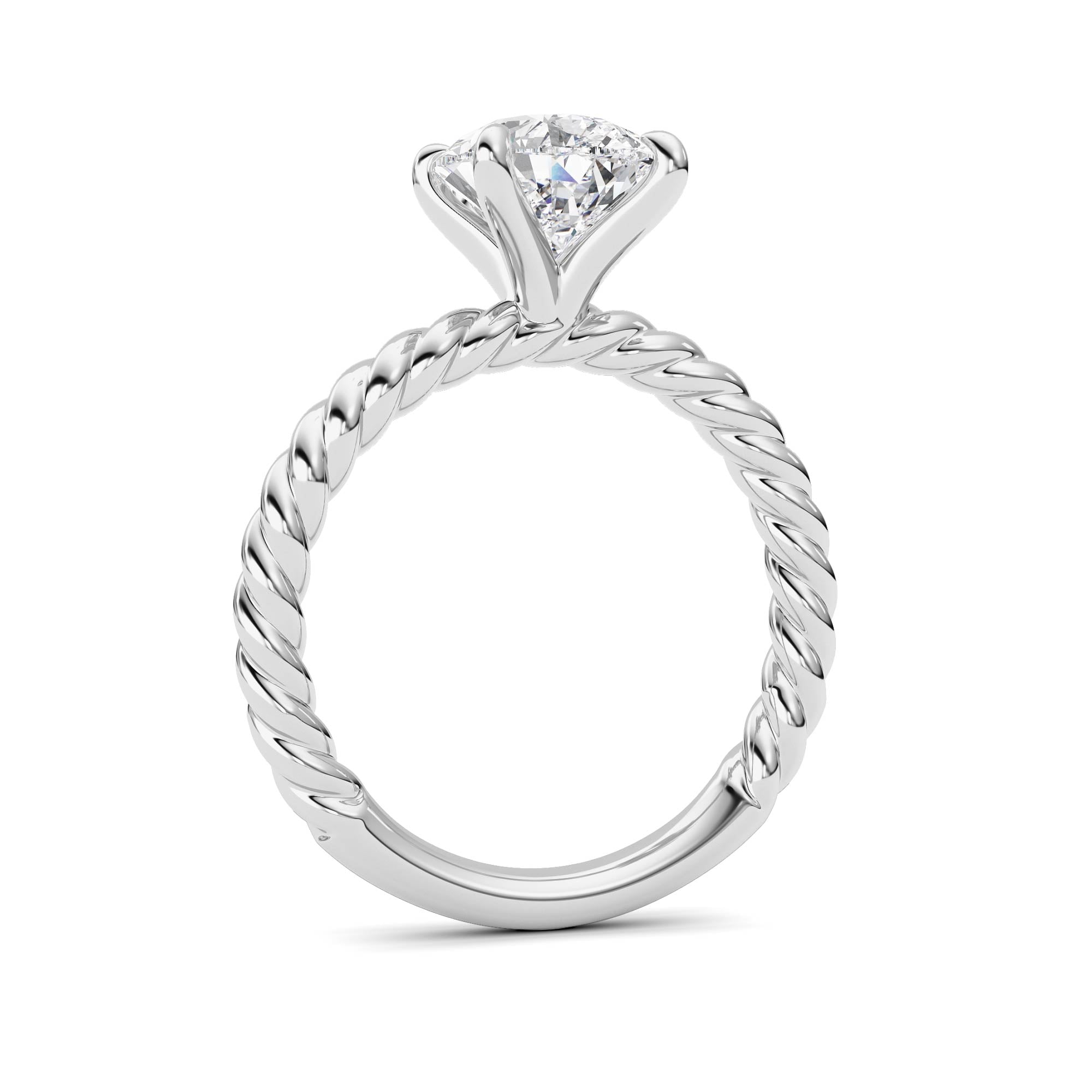 Pear Lab Grown Diamond (F/VS ) Ring in 14K Gold