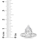 Pear Lab Grown Diamond (F/VS ) Ring in 14K Gold
