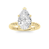 Pear Lab Grown Diamond (F/VS ) Ring in 14K Gold