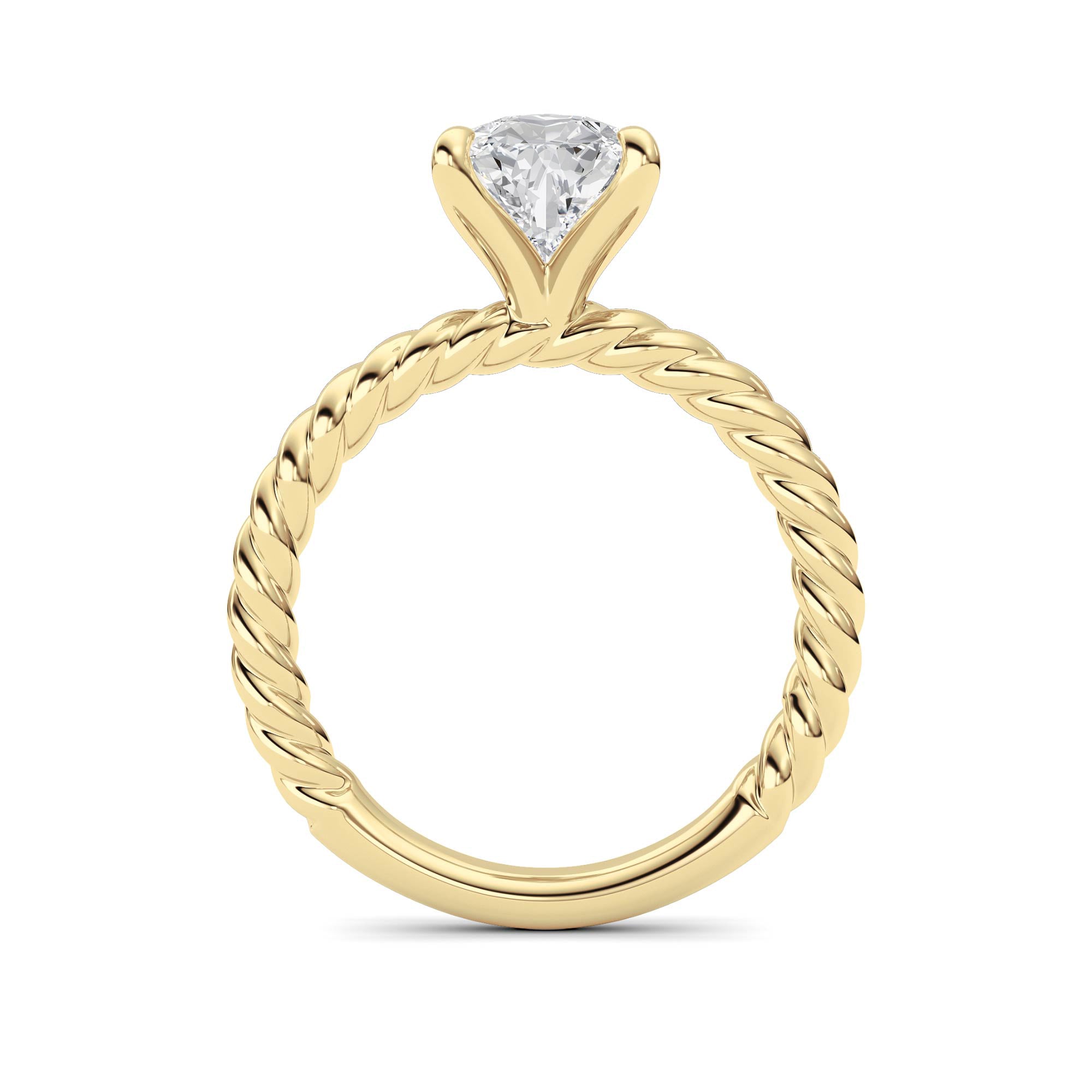 Pear Lab Grown Diamond (F/VS ) Ring in 14K Gold