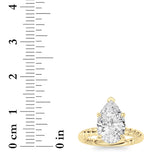 Pear Lab Grown Diamond (F/VS ) Ring in 14K Gold