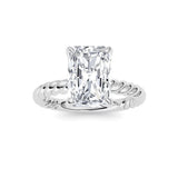 Radiant Lab Grown Diamond (F/VS ) Ring in 14K Gold