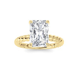 Radiant Lab Grown Diamond (F/VS ) Ring in 14K Gold