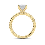 Radiant Lab Grown Diamond (F/VS ) Ring in 14K Gold
