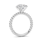 Round Lab Grown Diamond (F/VS ) Ring in 14K Gold