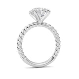 Round Lab Grown Diamond (F/VS ) Ring in 14K Gold