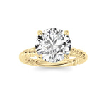 Round Lab Grown Diamond (F/VS ) Ring in 14K Gold