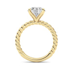 Round Lab Grown Diamond (F/VS ) Ring in 14K Gold