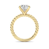 Round Lab Grown Diamond (F/VS ) Ring in 14K Gold