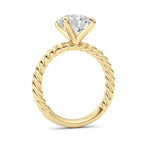 Round Lab Grown Diamond (F/VS ) Ring in 14K Gold