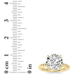 Round Lab Grown Diamond (F/VS ) Ring in 14K Gold