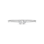 2CTW Oval Shaped Lab Grown Diamond (F/VS) Bracelet in 14K White Gold