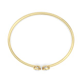 2CTW Oval Shaped Lab Grown Diamond (F/VS) Bracelet in 14K Yellow Gold