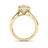 3CTW Elongated Cushion Shaped Lab Grown Diamond (F/VS) Ring in 14K Yellow Gold