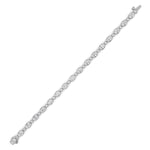 8CTW Oval And Round Lab Grown Diamond (F/VS ) Bezel Set Bracelet in 14K Gold