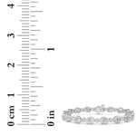 8CTW Oval And Round Lab Grown Diamond (F/VS ) Bezel Set Bracelet in 14K Gold