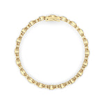 9CTW Round Lab Grown Diamond (F/VS ) Bezel Set Bracelet in 14K Gold