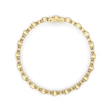 9CTW Round Lab Grown Diamond (F/VS ) Bezel Set Bracelet in 14K Gold