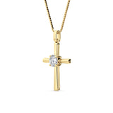 0.5CTW Round Shaped Lab Grown Diamond (F/VS) Necklace in 14K Yellow Gold