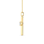 0.5CTW Round Shaped Lab Grown Diamond (F/VS) Necklace in 14K Yellow Gold