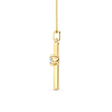 0.5CTW Round Shaped Lab Grown Diamond (F/VS) Necklace in 14K Yellow Gold