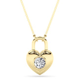 0.5CTW Round Shaped Lab Grown Diamond (F/VS) Necklace in 14K Yellow Gold