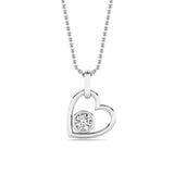 0.33CTW Round Lab Grown Diamond (F/VS ) Heart Pendant in 14K Gold