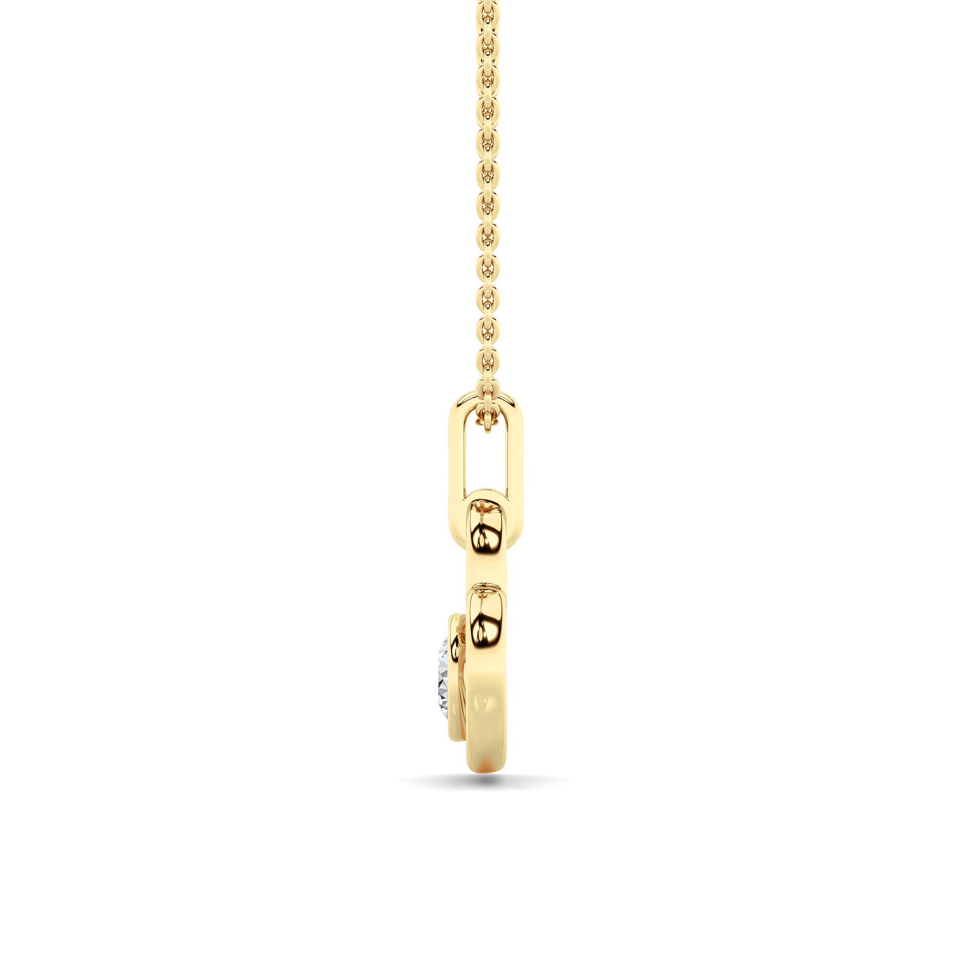 0.33CTW Round Lab Grown Diamond (F/VS ) Heart Pendant in 14K Gold