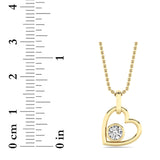 0.33CTW Round Lab Grown Diamond (F/VS ) Heart Pendant in 14K Gold