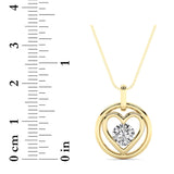 0.75CTW Round Shaped Lab Grown Diamond (F/VS) Necklace in 14K Yellow Gold