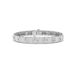 7CTW Round Lab Grown Diamond (F/VS ) Bangle Bracelet in 14K Gold