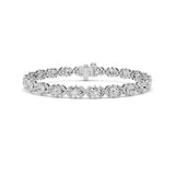 7CTW Round Lab Grown Diamond (F/VS ) Bracelet in 14K Gold