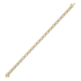 7CTW Round Lab Grown Diamond (F/VS ) Bracelet in 14K Gold
