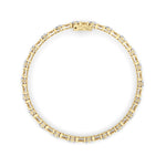 7CTW Round Lab Grown Diamond (F/VS ) Bracelet in 14K Gold