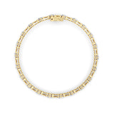 7CTW Round Lab Grown Diamond (F/VS ) Bracelet in 14K Gold
