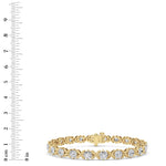 7CTW Round Lab Grown Diamond (F/VS ) Bracelet in 14K Gold