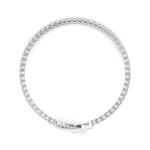 5CTW Round Shaped Lab Grown Diamond (F/VS) Bracelet in 14K White Gold